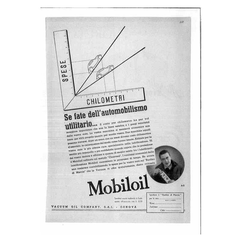 Mobiloil  Per una macchina economica