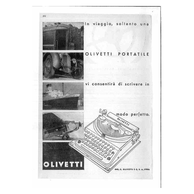 Olivetti portatile In viaggio