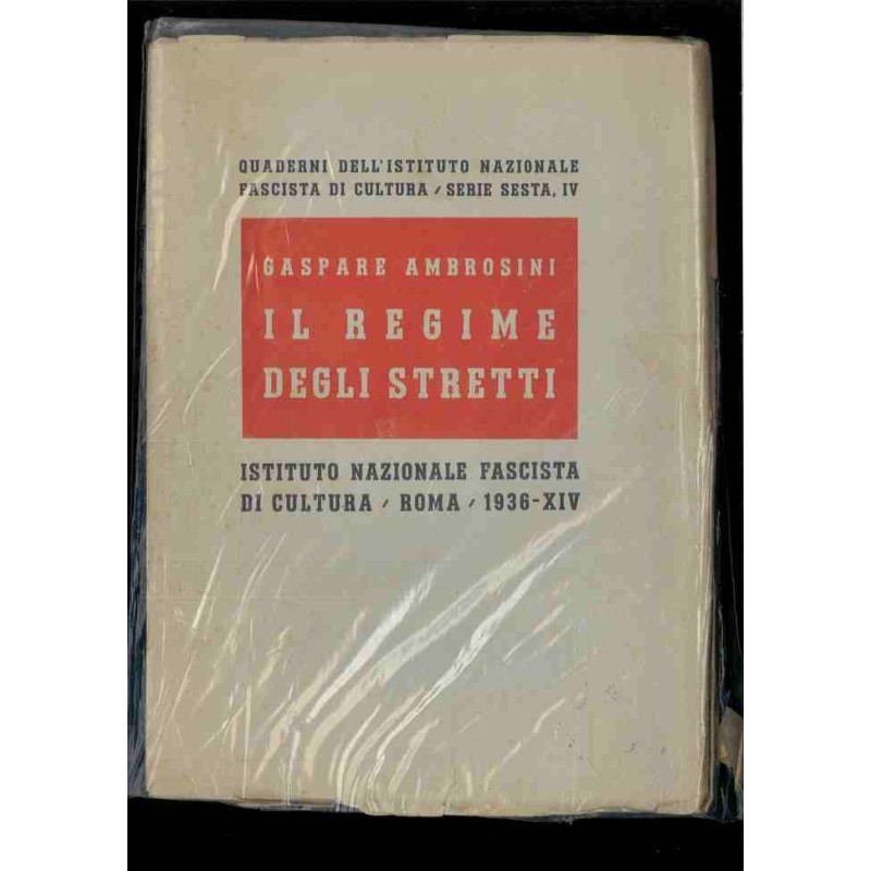 Il regime degli stretti  di Ambrosini Gaspare