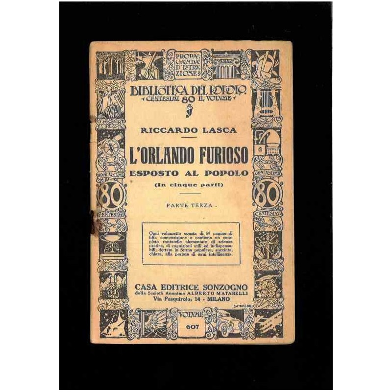 L'Orlando Furioso di Lasca Riccardo