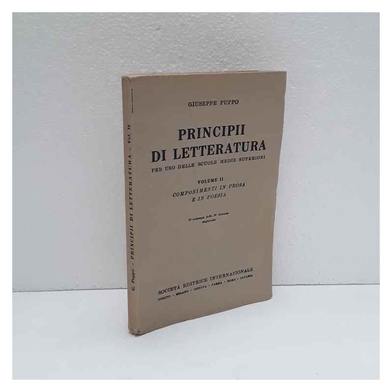 Principi di Letteratura - vol.2 di Puppo Giuseppe