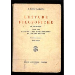 Letture filosofiche di Lamanna Paolo