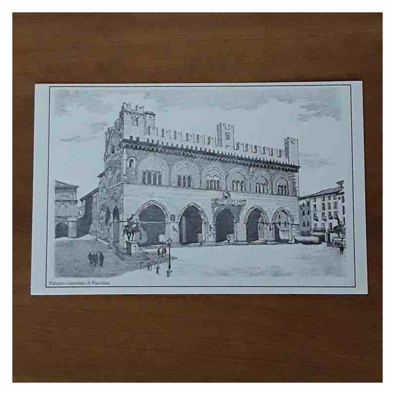 Cartolina Palazzo Comunale Piacenza