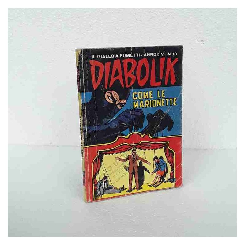 Diabolik anno XIV n 10 Come le marionette