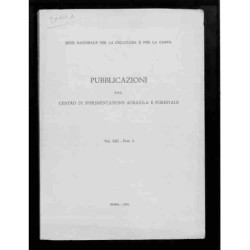 Pubblicazioni centro sperimentazione agricola e forestale di Ente nazionale Carta