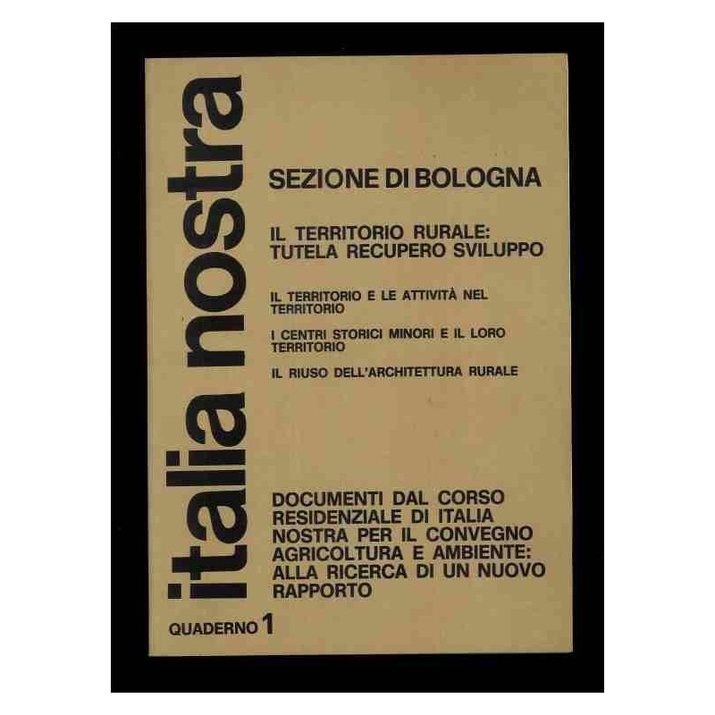 Italia nostra - territorio rurale