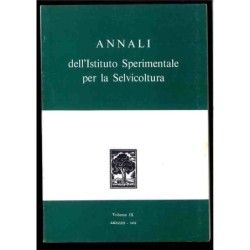 Annali dell'Istituto sperimentale per la selvicoltura - vol.9