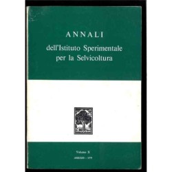 Annali dell'Istituto sperimentale per la selvicoltura - vol.10