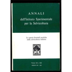 Annali dell'Istituto sperimentale per la selvicoltura - vol.12-13