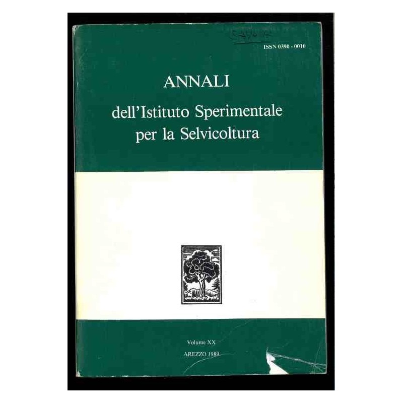 Annali dell'Istituto sperimentale per la selvicoltura - vol.20