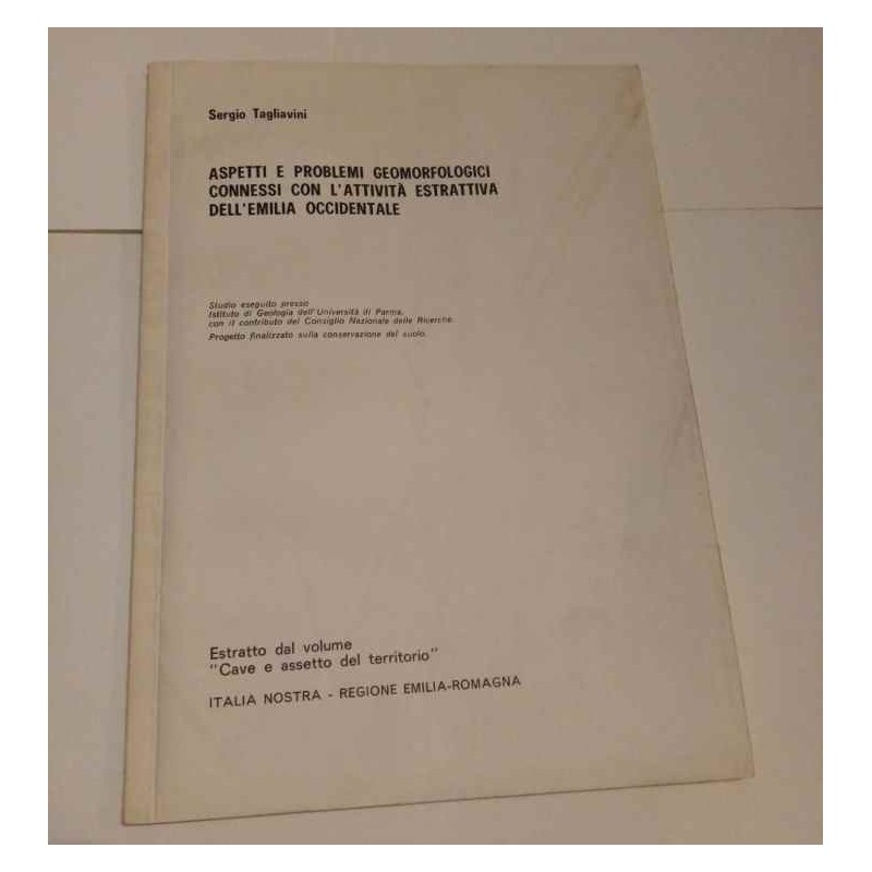 Aspetti geomorfologici connessi con l'attività estrattiva di Tagliavini Sergio