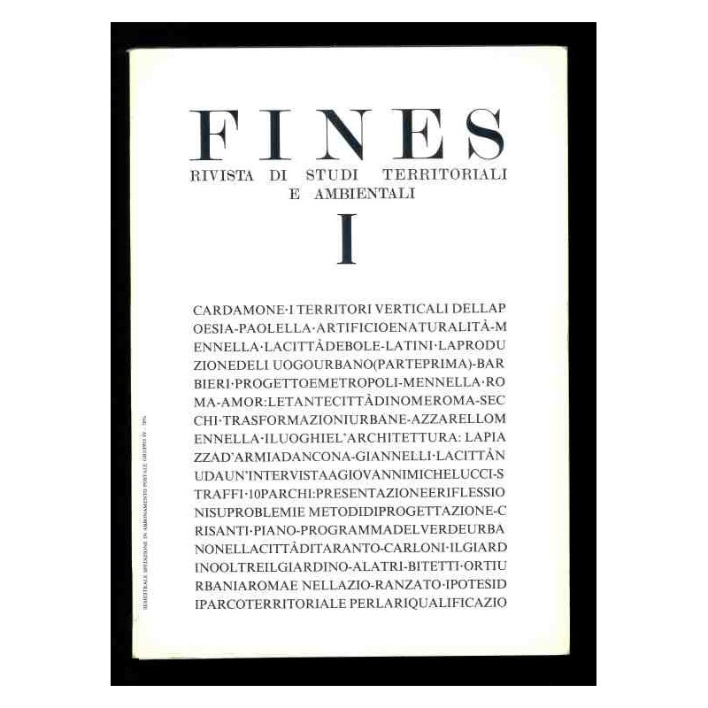 FINES - rivista studi ambientali I