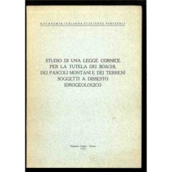 Studio di legge cornice per aree soggette a dissesto idrogeologico