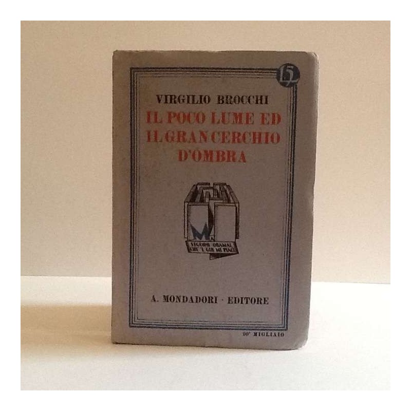 Il poco lume e il gran cerchio d'ombra di Brocchi Virgilio