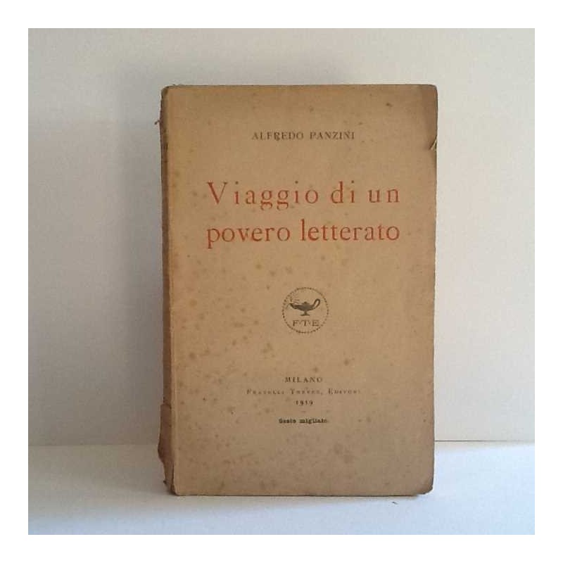 Viaggio di un povero letterato di Panzini Alfredo