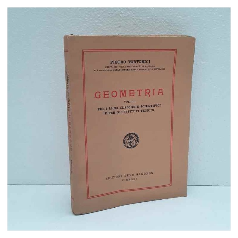 Geometria  - vol.3 di Tortorici Pietro