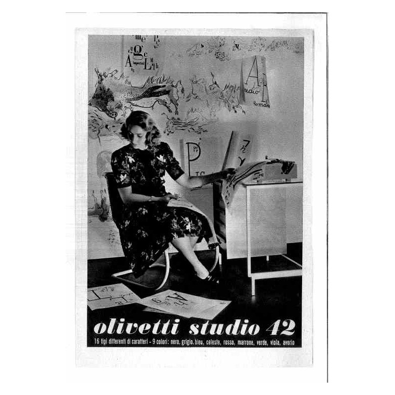 Olivetti Studio 42 16 tipi differenti di carattere