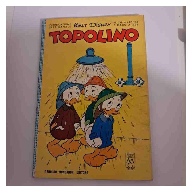 Topolino Libretto n. 388 Walt Disney con bollino e figurine