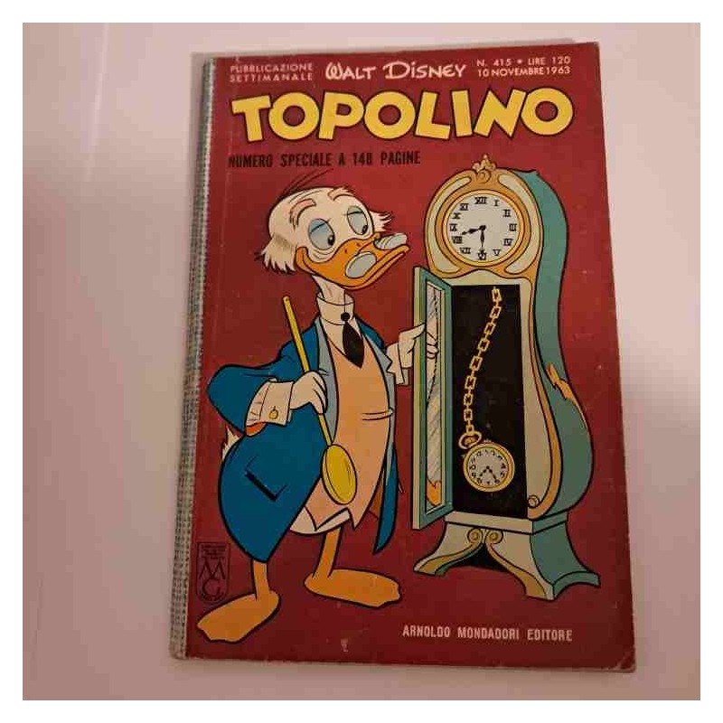 Topolino Libretto n. 415 Walt Disney no bollino e figurine