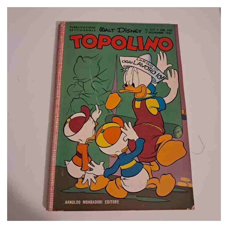 Topolino Libretto n. 310 Walt Disney con figurine