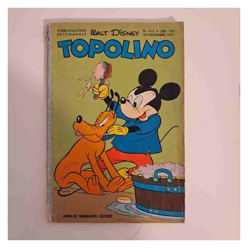 Topolino Libretto n. 313 Walt Disney con bollino e figurine