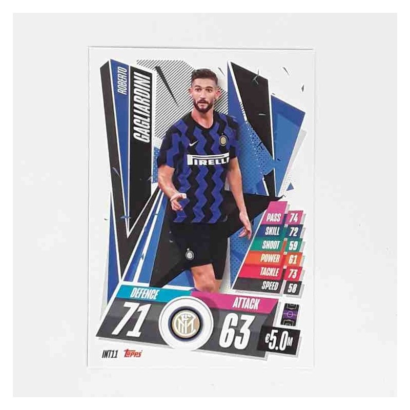 Match Attax Champions League Topps 2020 Roberto Gagliardini Inter INT11