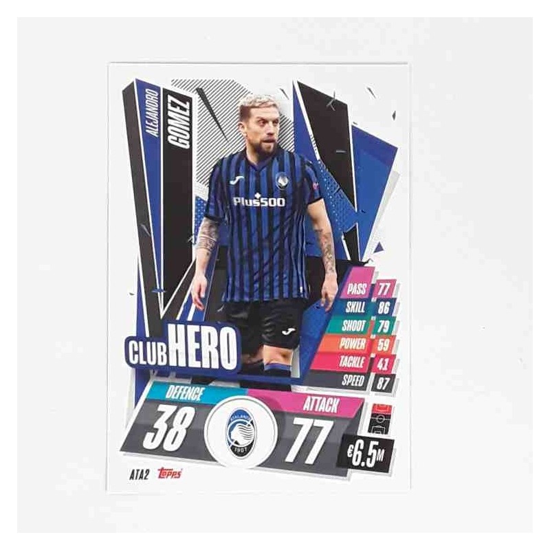 Match Attax Champions League Topps 2020 Alejandro Gomez Atalanta ATA2