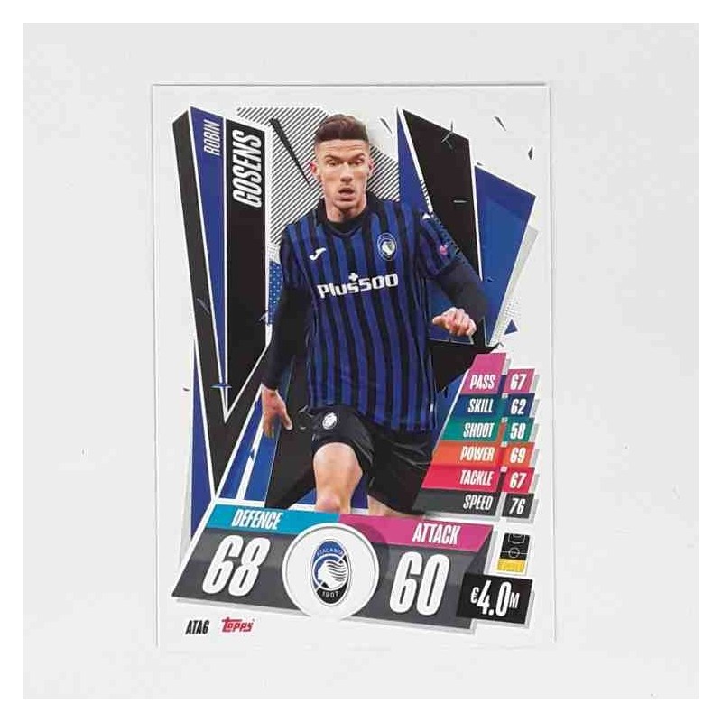 Match Attax Champions League Topps 2020 Robin Gosens Atalanta ATA6