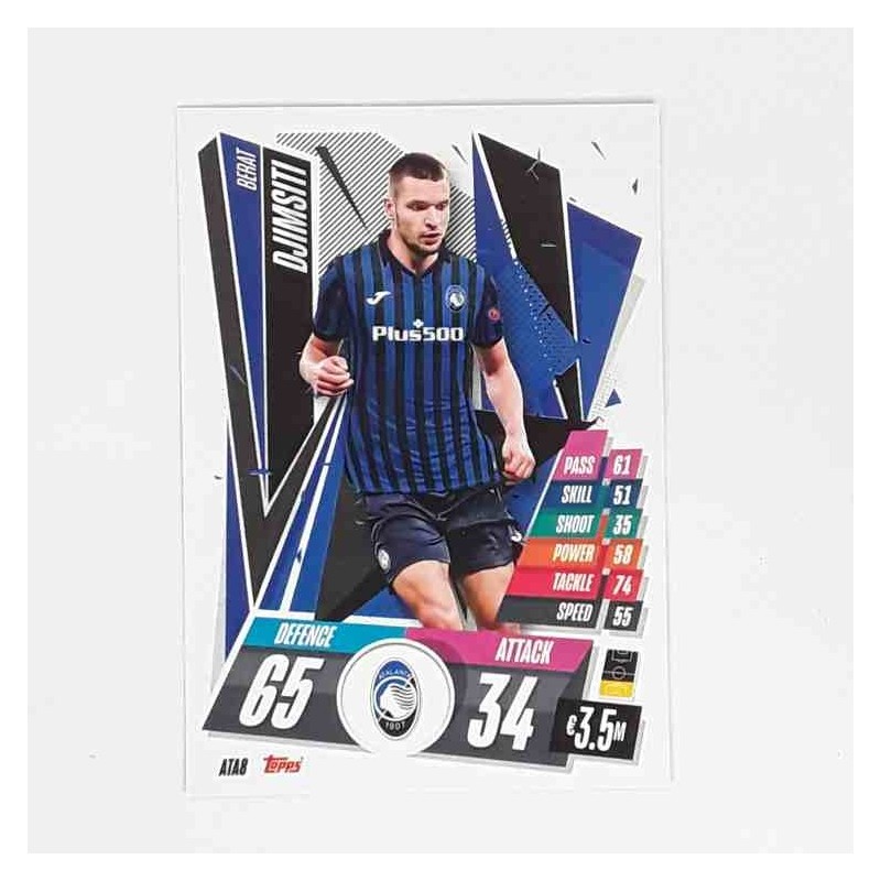 Match Attax Champions League Topps 2020 Berat Djimsiti Atalanta ATA8