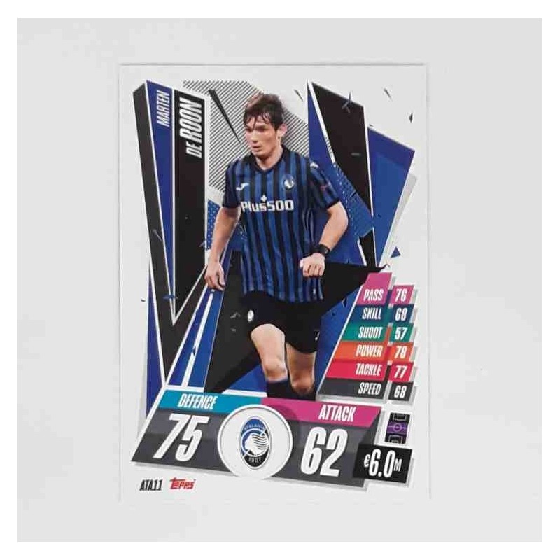 Match Attax Champions League Topps 2020 Marten De Roon Atalanta ATA11