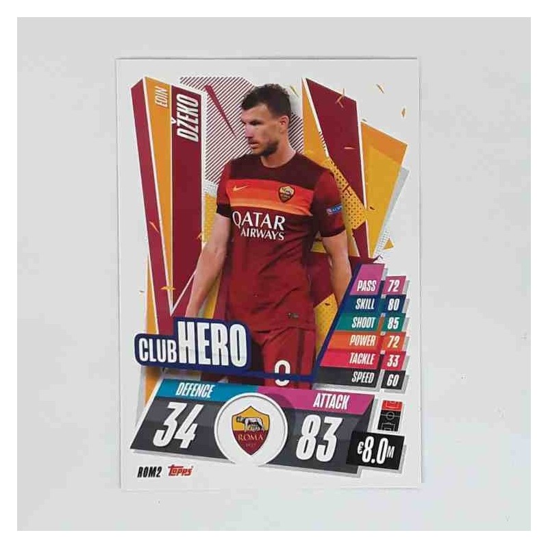 Match Attax Champions League Topps 2020 Edin Dzeko Roma ROM2