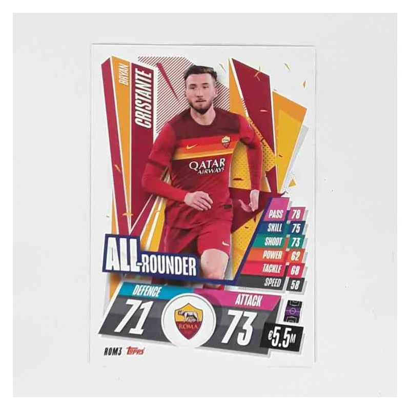 Match Attax Champions League Topps 2020 Bryan Cristante Roma ROM3