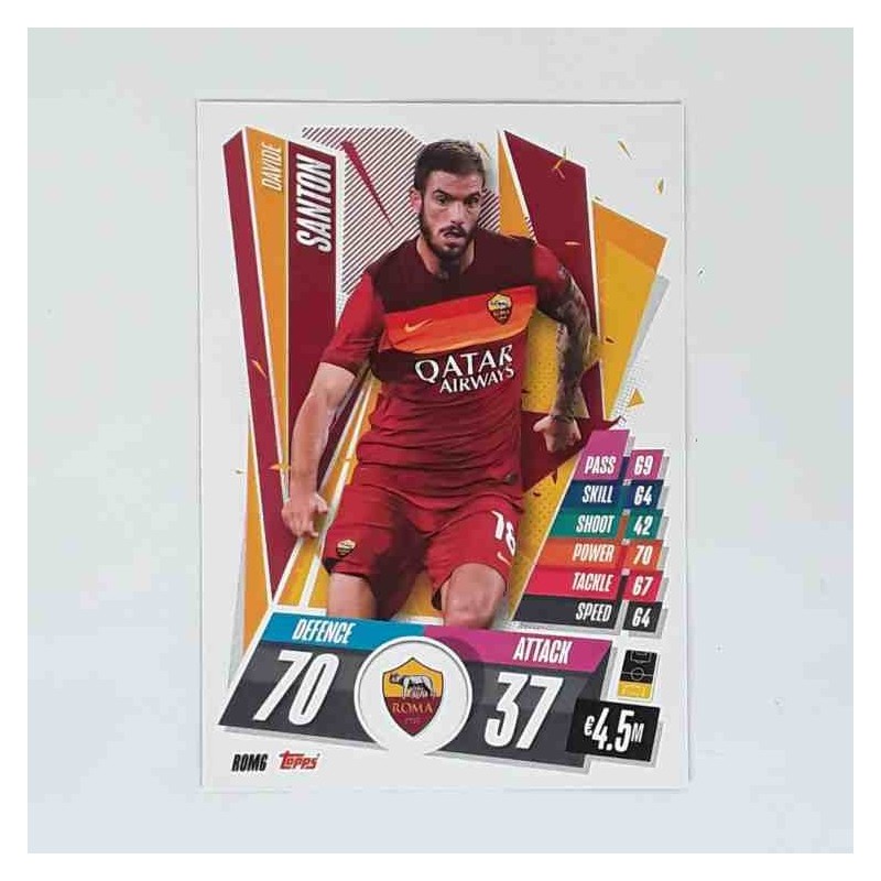 Match Attax Champions League Topps 2020 Davide Santon Roma ROM6