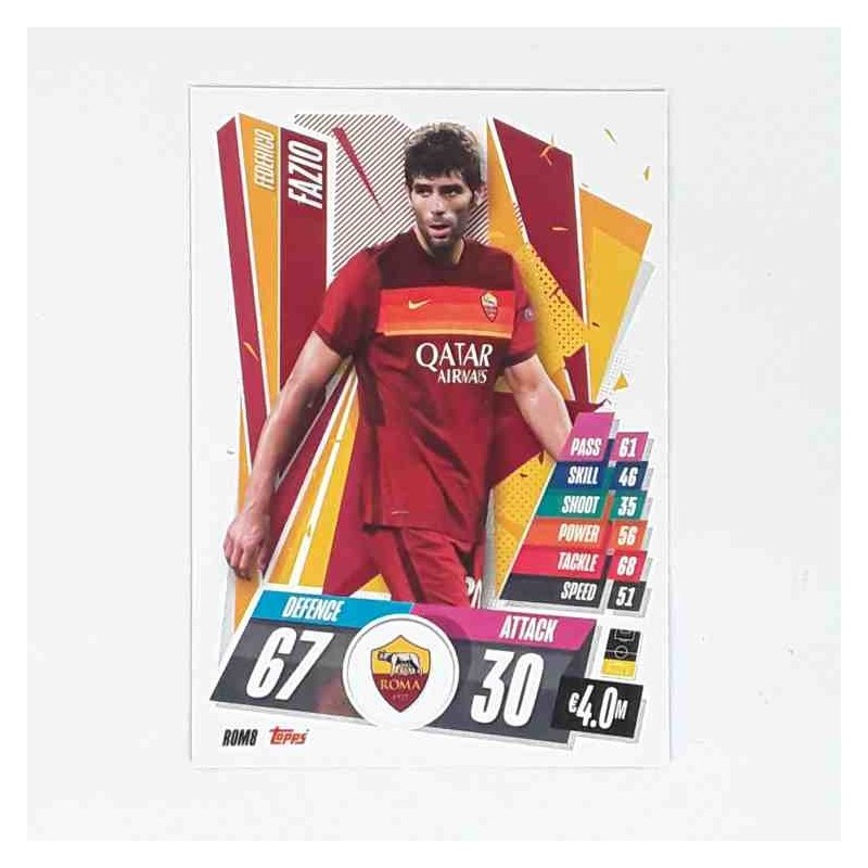 Match Attax Champions League Topps 2020 Federico Fazio Roma ROM8