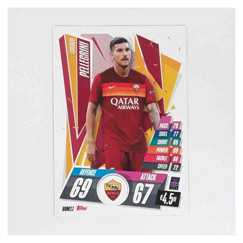 Match Attax Champions League Topps 2020 Lorenzo Pellegrini Roma ROM11