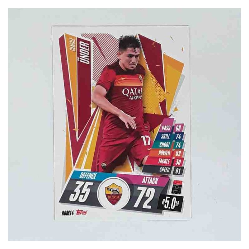 Match Attax Champions League Topps 2020 Cengiz Under Roma ROM14