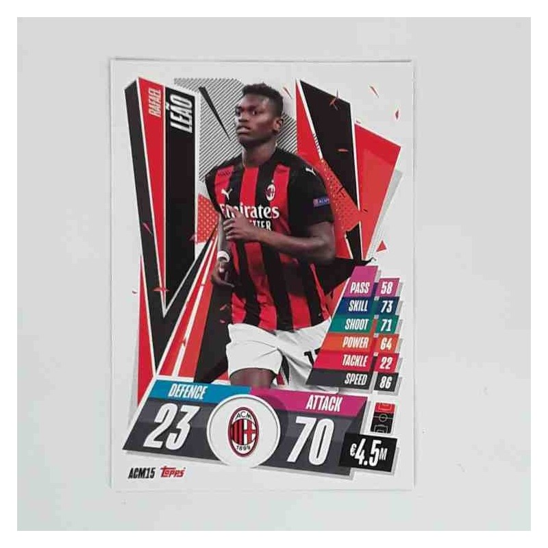 Match Attax Champions League Topps 2020 Rafael Leao AC Milan ACM15