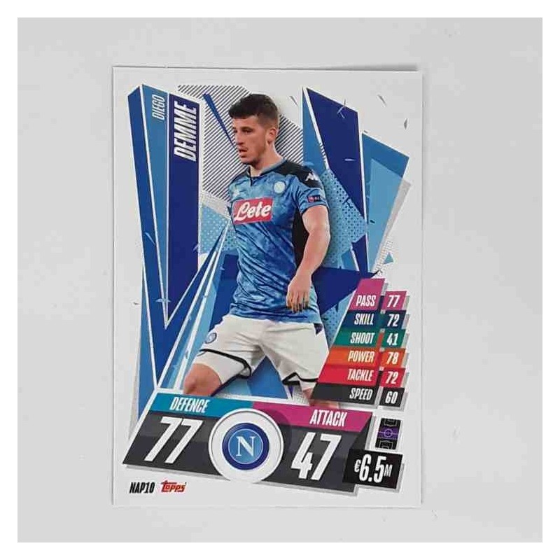 Match Attax Champions League Topps 2020 Diego Demme Napoli NAP10