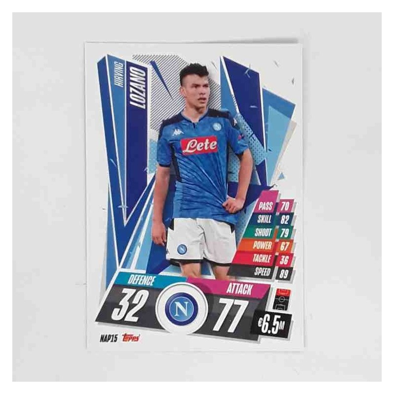 Match Attax Champions League Topps 2020 Hirving Lozano Napoli NAP15