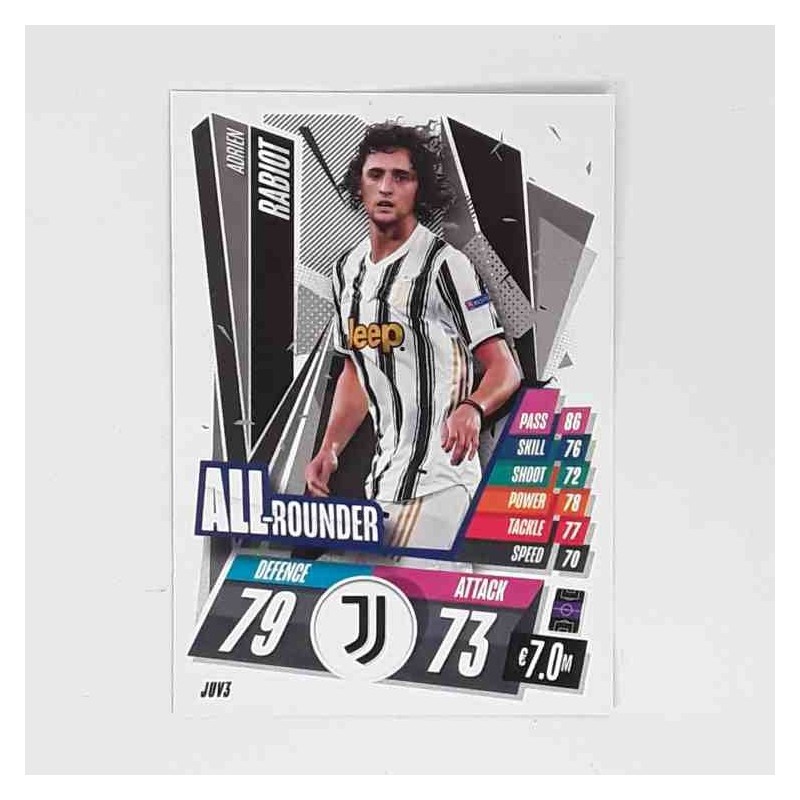 Match Attax Champions League Topps 2020 Adrien Rabiot Juventus JUV3