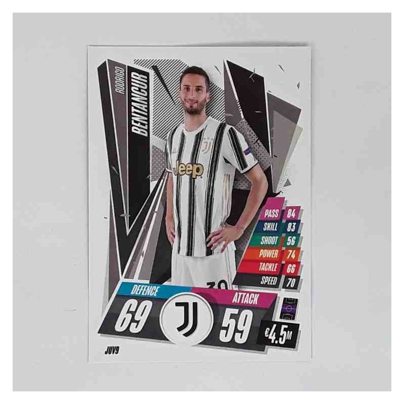 Match Attax Champions League Topps 2020 Rodrigo Bentancur Juventus JUV9