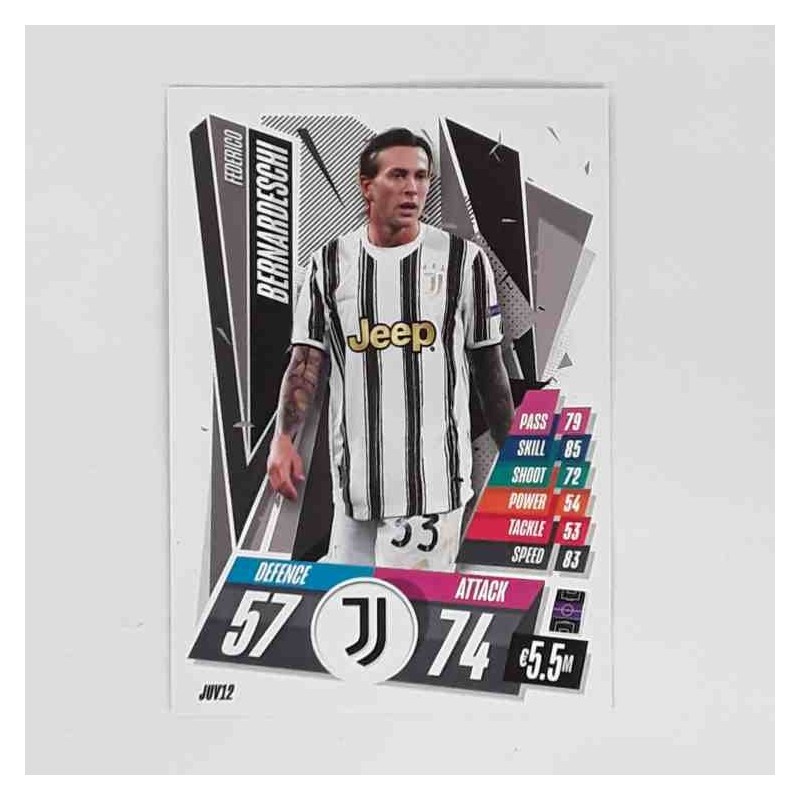 Match Attax Champions League Topps 2020 Federico Bernardeschi Juventus JUV12