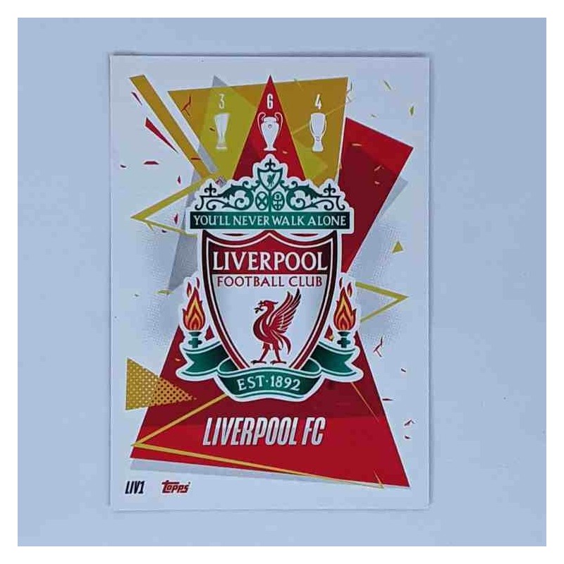 Match Attax Champions League Topps 2020 Team Badge Liverpool FC LIV1