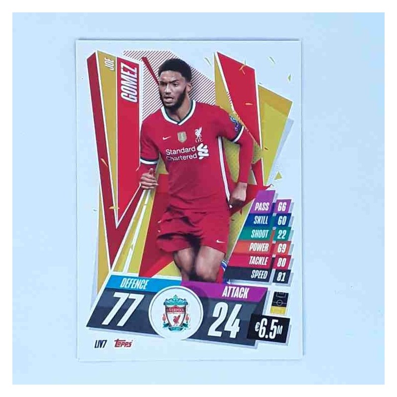 Match Attax Champions League Topps 2020 Joe Gomez Liverpool FC LIV7