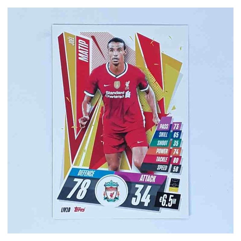 Match Attax Champions League Topps 2020 Joël Matip Liverpool FC LIV10