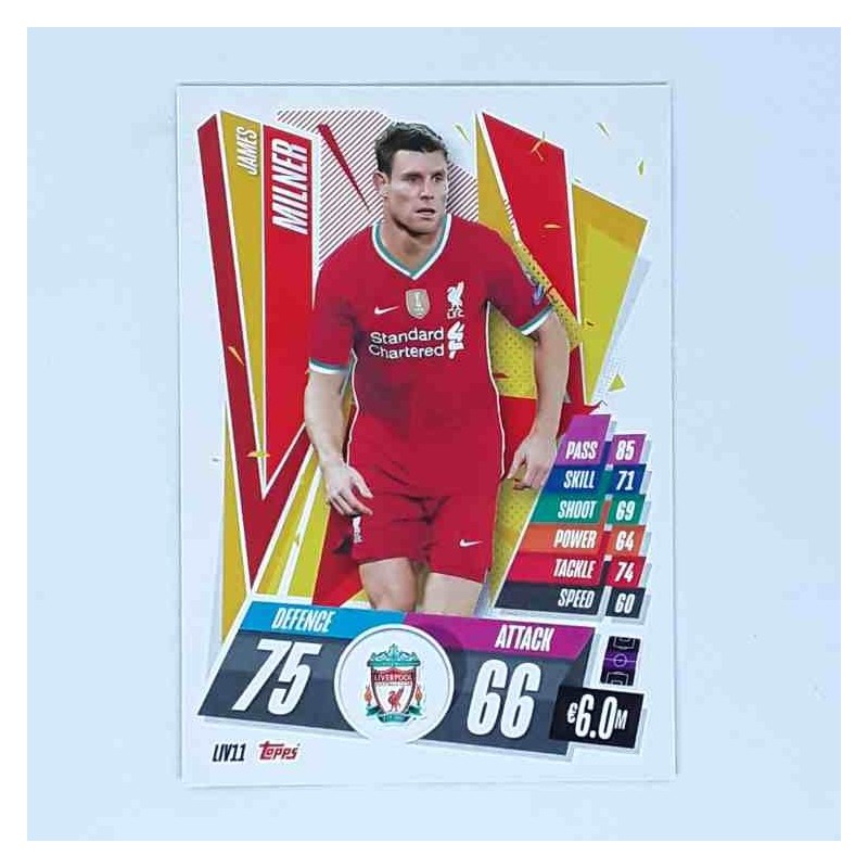 Match Attax Champions League Topps 2020 James Milner Liverpool FC LIV11