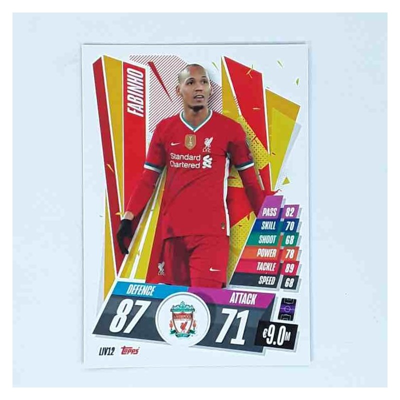 Match Attax Champions League Topps 2020 Fabinho Liverpool FC LIV12