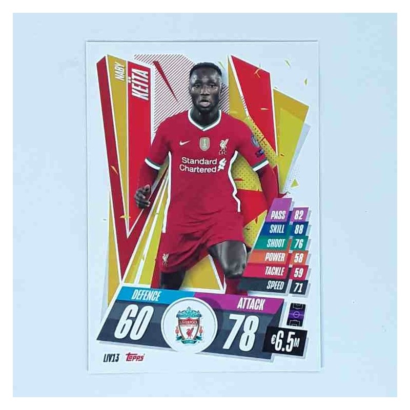 Match Attax Champions League Topps 2020 Naby Keïta Liverpool FC LIV13