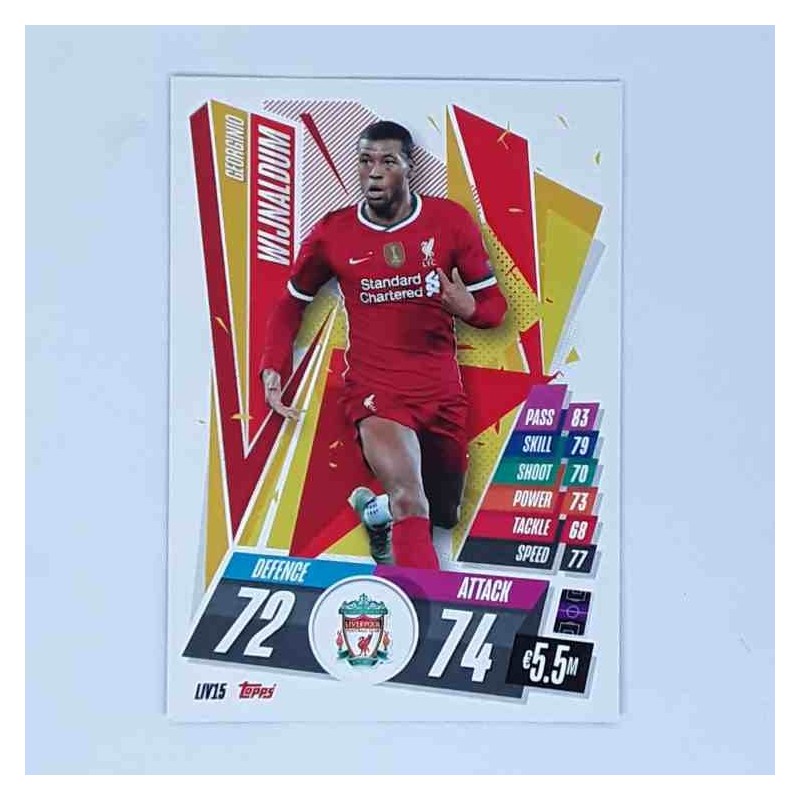 Match Attax Champions League Topps 2020 Georginio Wijnaldum Liverpool FC LIV15