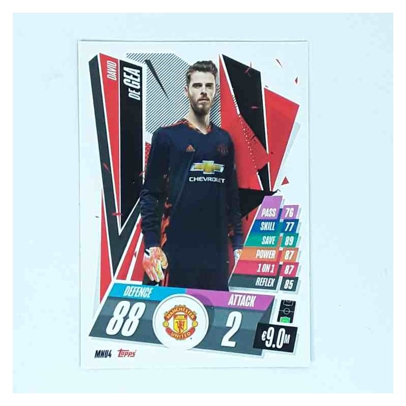 Match Attax Champions League Topps 2020 David de Gea Manchester United MNU4